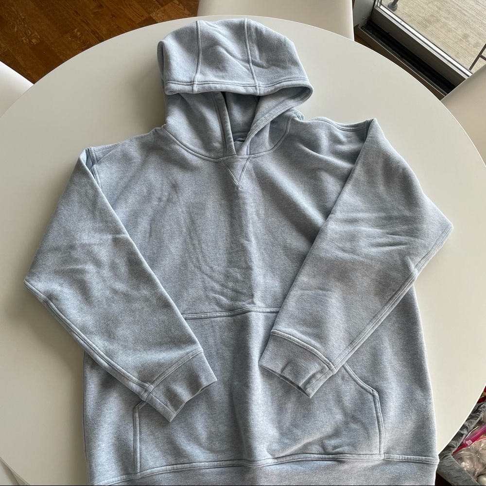 Lululemon All Yours Fleece Hoodie Chambray Size 10